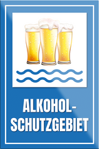 4252024228892	Schilderstore24	 ''Alkoholschutzgebiet''Schilderstore24 Blechschilder sind perfekt als Geschenk zu Weihnachten, Geburtstage, Feiern, Partys, Grillabende, Namenstag, Feiertag, Mädelsabend, Hochzeit. Jederzeit stilvoll im Wohnzimmer, Partykeller, Garage, Praxis, Büro, Café, Hauseingang Alkohol Kasten Bier Saufen Getränk Bier Alkohol schaumkrone promille hopfen