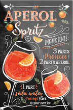 4252024229219	Schilderstore24	 ''Aperol Spritz''Schilderstore24 Blechschilder sind perfekt als Geschenk zu Weihnachten, Geburtstage, Feiern, Partys, Grillabende, Namenstag, Feiertag, Mädelsabend, Hochzeit. Jederzeit stilvoll im Wohnzimmer, Partykeller, Garage, Praxis, Büro, Café, Hauseingang Alkohol Cocktail Likör Sekt Getränk Alkohol promille schnaps saufen cocktails
