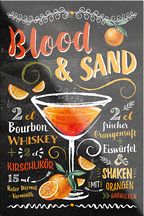 4252024229240	Schilderstore24	 ''Blood & Sand''Schilderstore24 Blechschilder sind perfekt als Geschenk zu Weihnachten, Geburtstage, Feiern, Partys, Grillabende, Namenstag, Feiertag, Mädelsabend, Hochzeit. Jederzeit stilvoll im Wohnzimmer, Partykeller, Garage, Praxis, Büro, Café, Hauseingang Alkohol Cocktail Likör Sekt Getränk Alkohol promille schnaps saufen cocktails