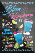 4252024229264	Schilderstore24	 ''Blue Kamikaze''Schilderstore24 Blechschilder sind perfekt als Geschenk zu Weihnachten, Geburtstage, Feiern, Partys, Grillabende, Namenstag, Feiertag, Mädelsabend, Hochzeit. Jederzeit stilvoll im Wohnzimmer, Partykeller, Garage, Praxis, Büro, Café, Hauseingang Alkohol Cocktail Likör Sekt Getränk Alkohol promille schnaps saufen cocktails