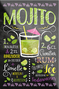 4252024229509	Schilderstore24	 ''Mojito''Schilderstore24 Blechschilder sind perfekt als Geschenk zu Weihnachten, Geburtstage, Feiern, Partys, Grillabende, Namenstag, Feiertag, Mädelsabend, Hochzeit. Jederzeit stilvoll im Wohnzimmer, Partykeller, Garage, Praxis, Büro, Café, Hauseingang Alkohol Cocktail Likör Sekt Getränk Alkohol promille schnaps saufen cocktails