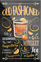 4252024229547	Schilderstore24	 ''Old Fashioned''Schilderstore24 Blechschilder sind perfekt als Geschenk zu Weihnachten, Geburtstage, Feiern, Partys, Grillabende, Namenstag, Feiertag, Mädelsabend, Hochzeit. Jederzeit stilvoll im Wohnzimmer, Partykeller, Garage, Praxis, Büro, Café, Hauseingang Alkohol Cocktail Likör Sekt Getränk Alkohol promille schnaps saufen cocktails