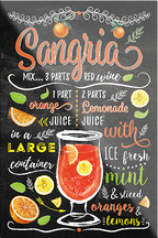 4252024229615	Schilderstore24	 ''Sangria''Schilderstore24 Blechschilder sind perfekt als Geschenk zu Weihnachten, Geburtstage, Feiern, Partys, Grillabende, Namenstag, Feiertag, Mädelsabend, Hochzeit. Jederzeit stilvoll im Wohnzimmer, Partykeller, Garage, Praxis, Büro, Café, Hauseingang Alkohol Cocktail Likör Sekt Getränk Alkohol promille schnaps saufen cocktails