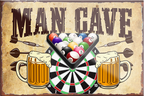 4252024229752	Schilderstore24	 ''Man Cave''Schilderstore24 Blechschilder sind perfekt als Geschenk zu Weihnachten, Geburtstage, Feiern, Partys, Grillabende, Namenstag, Feiertag, Mädelsabend, Hochzeit. Jederzeit stilvoll im Wohnzimmer, Partykeller, Garage, Praxis, Büro, Café, Hauseingang Dart Kneipe Hobby Dartscheibe Pfeil dartgame Pfeil dartgame freizeit sport aktivitäten