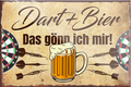 4252024229721	Schilderstore24	 ''Dart & Bier (braun)''Schilderstore24 Blechschilder sind perfekt als Geschenk zu Weihnachten, Geburtstage, Feiern, Partys, Grillabende, Namenstag, Feiertag, Mädelsabend, Hochzeit. Jederzeit stilvoll im Wohnzimmer, Partykeller, Garage, Praxis, Büro, Café, Hauseingang Dart Kneipe Hobby Dartscheibe Pfeil dartgame Pfeil dartgame freizeit sport aktivitäten