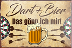 4252024229721	Schilderstore24	 ''Dart & Bier (braun)''Schilderstore24 Blechschilder sind perfekt als Geschenk zu Weihnachten, Geburtstage, Feiern, Partys, Grillabende, Namenstag, Feiertag, Mädelsabend, Hochzeit. Jederzeit stilvoll im Wohnzimmer, Partykeller, Garage, Praxis, Büro, Café, Hauseingang Dart Kneipe Hobby Dartscheibe Pfeil dartgame Pfeil dartgame freizeit sport aktivitäten