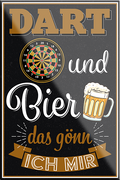 4252024229738	Schilderstore24	 ''Dart & Bier (schwarz)''Schilderstore24 Blechschilder sind perfekt als Geschenk zu Weihnachten, Geburtstage, Feiern, Partys, Grillabende, Namenstag, Feiertag, Mädelsabend, Hochzeit. Jederzeit stilvoll im Wohnzimmer, Partykeller, Garage, Praxis, Büro, Café, Hauseingang Dart Kneipe Hobby Dartscheibe Pfeil dartgame Pfeil dartgame freizeit sport aktivitäten