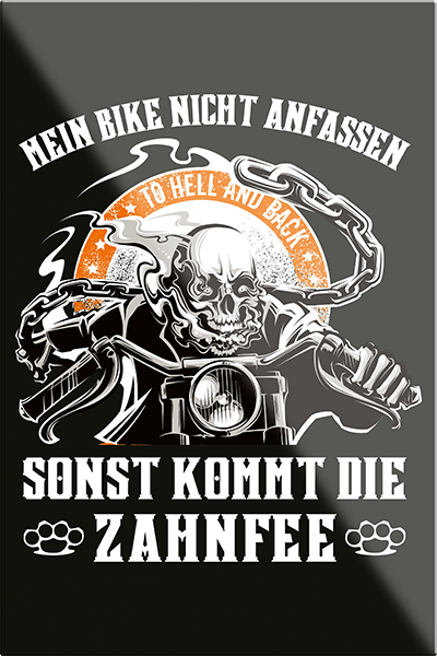 4252024231212	Schilderstore24	 ''Mein Bike nicht anfassen Zahnfee''Schilderstore24 Blechschilder sind perfekt als Geschenk zu Weihnachten, Geburtstage, Feiern, Partys, Grillabende, Namenstag, Feiertag, Mädelsabend, Hochzeit. Jederzeit stilvoll im Wohnzimmer, Partykeller, Garage, Praxis, Büro, Café, Hauseingang Mechaniker Auto Motorrad Werkstatt auto werkstatt tüfteln schrauber