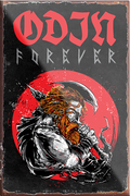 4252024205541	Schilderstore24	 ''Odin Forever''Schilderstore24 Blechschilder sind perfekt als Geschenk zu Weihnachten, Geburtstage, Feiern, Partys, Grillabende, Namenstag, Feiertag, Mädelsabend, Hochzeit. Jederzeit stilvoll im Wohnzimmer, Partykeller, Garage, Praxis, Büro, Café, Hauseingang Sarkasmus Ironie Funny Schwarzer Humor faul dumm fun rente lästern teufel