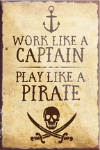 4252024230949	Schilderstore24	 ''Work lika a Captain Pirate''Schilderstore24 Blechschilder sind perfekt als Geschenk zu Weihnachten, Geburtstage, Feiern, Partys, Grillabende, Namenstag, Feiertag, Mädelsabend, Hochzeit. Jederzeit stilvoll im Wohnzimmer, Partykeller, Garage, Praxis, Büro, Café, Hauseingang Meer Urlaub Sommer Sandstrand meer wasser strand sand urlaub ferien