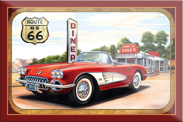 4252024231229	Schilderstore24	 ''Route 66 Diner''Schilderstore24 Blechschilder sind perfekt als Geschenk zu Weihnachten, Geburtstage, Feiern, Partys, Grillabende, Namenstag, Feiertag, Mädelsabend, Hochzeit. Jederzeit stilvoll im Wohnzimmer, Partykeller, Garage, Praxis, Büro, Café, Hauseingang Mechaniker Auto Motorrad Werkstatt auto werkstatt tüfteln schrauber