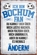 4252024230222	Schilderstore24	 ''Bochum Fan''Schilderstore24 Blechschilder sind perfekt als Geschenk zu Weihnachten, Geburtstage, Feiern, Partys, Grillabende, Namenstag, Feiertag, Mädelsabend, Hochzeit. Jederzeit stilvoll im Wohnzimmer, Partykeller, Garage, Praxis, Büro, Café, Hauseingang Fußball Mannschaft Verein Bolzen Ball sport liga kicken stadion freizeit