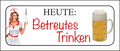 4252024240146	Schilderstore24	 ''Heute Betreutes trinken'' Schilderstore24 Blechschilder sind perfekt als Geschenk zu Weihnachten, Geburtstage, Feiern, Partys, Grillabende, Namenstag, Feiertag, Mädelsabend, Hochzeit. Jederzeit stilvoll im Wohnzimmer, Partykeller, Garage, Praxis, Büro, Café, Hauseingang Alkohol Kasten Bier Saufen Getränk Bier Alkohol schaumkrone promille hopfen
