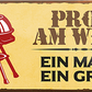 4252024240801	Schilderstore24	 ''Profi am Werk. Ein Mann, ein Grill'' Schilderstore24 Blechschilder sind perfekt als Geschenk zu Weihnachten, Geburtstage, Feiern, Partys, Grillabende, Namenstag, Feiertag, Mädelsabend, Hochzeit. Jederzeit stilvoll im Wohnzimmer, Partykeller, Garage, Praxis, Büro, Café, Hauseingang Lebensmittel Kaffee Kuchen Tee Grill crepes teigware süßigkeit essen grill wurst Mädelsabend