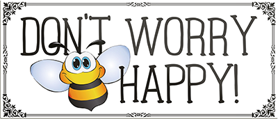 4252024242027	Schilderstore24	 ''Don't worry BEE happy'' Schilderstore24 Blechschilder sind perfekt als Geschenk zu Weihnachten, Geburtstage, Feiern, Partys, Grillabende, Namenstag, Feiertag, Mädelsabend, Hochzeit. Jederzeit stilvoll im Wohnzimmer, Partykeller, Garage, Praxis, Büro, Café, Hauseingang Weisheiten Leben Sprichwörter Tipp wahrheit sprichwort tiefsinnig ratschlag