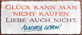 4252024239621	Schilderstore24	 ''Glück kann man nicht kaufen, Alkohol schon'' Schilderstore24 Blechschilder sind perfekt als Geschenk zu Weihnachten, Geburtstage, Feiern, Partys, Grillabende, Namenstag, Feiertag, Mädelsabend, Hochzeit. Jederzeit stilvoll im Wohnzimmer, Partykeller, Garage, Praxis, Büro, Café, Hauseingang Alkohol Cocktail Bier Sekt Getränk Bier Alkohol schnaps promille tequila   