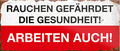 4252024240504	Schilderstore24	 ''Rauchen gefährdet die Gesundheit, arbeiten auch'' Schilderstore24 Blechschilder sind perfekt als Geschenk zu Weihnachten, Geburtstage, Feiern, Partys, Grillabende, Namenstag, Feiertag, Mädelsabend, Hochzeit. Jederzeit stilvoll im Wohnzimmer, Partykeller, Garage, Praxis, Büro, Café, Hauseingang Büro Chef Angestellter Arbeit Job Arbeitsplatz Alltag Beruf Ausbildung