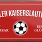 Magnet ''Offizieller Kaiserlautern Fan'' 9,3x4cm