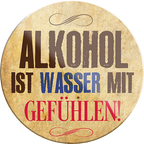 4252024231625	Schilderstore24	 ''Alkohol ist Wasser mit Gefühlen''Schilderstore24 Blechschilder sind perfekt als Geschenk zu Weihnachten, Geburtstage, Feiern, Partys, Grillabende, Namenstag, Feiertag, Mädelsabend, Hochzeit. Jederzeit stilvoll im Wohnzimmer, Partykeller, Garage, Praxis, Büro, Café, Hauseingang Alkohol Cocktail Bier Sekt Getränk Bier Alkohol schnaps promille tequila   