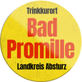 4252024232004	Schilderstore24	 ''Trinkkurort Bad Promille''Schilderstore24 Blechschilder sind perfekt als Geschenk zu Weihnachten, Geburtstage, Feiern, Partys, Grillabende, Namenstag, Feiertag, Mädelsabend, Hochzeit. Jederzeit stilvoll im Wohnzimmer, Partykeller, Garage, Praxis, Büro, Café, Hauseingang Alkohol Cocktail Bier Sekt Getränk Bier Alkohol schnaps promille tequila   