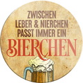 4252024232257	Schilderstore24	 ''Zwischen Leber & Nierchen passt Bierchen''Schilderstore24 Blechschilder sind perfekt als Geschenk zu Weihnachten, Geburtstage, Feiern, Partys, Grillabende, Namenstag, Feiertag, Mädelsabend, Hochzeit. Jederzeit stilvoll im Wohnzimmer, Partykeller, Garage, Praxis, Büro, Café, Hauseingang Alkohol Kasten Bier Saufen Getränk Bier Alkohol schaumkrone promille hopfen