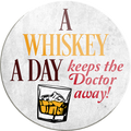 4252024231618	Schilderstore24	 ''A whiskey a day keeps the doctor away''Schilderstore24 Blechschilder sind perfekt als Geschenk zu Weihnachten, Geburtstage, Feiern, Partys, Grillabende, Namenstag, Feiertag, Mädelsabend, Hochzeit. Jederzeit stilvoll im Wohnzimmer, Partykeller, Garage, Praxis, Büro, Café, Hauseingang Alkohol Cocktail Bier Sekt Getränk Bier Alkohol schnaps promille tequila   