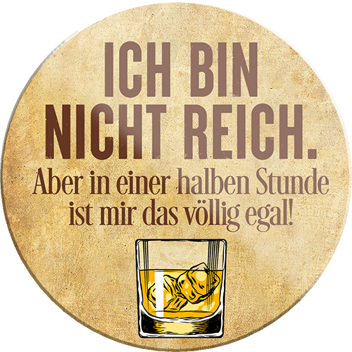 4252024231878	Schilderstore24	 ''Ich bin nicht reich, aber in einer halben Stunde''Schilderstore24 Blechschilder sind perfekt als Geschenk zu Weihnachten, Geburtstage, Feiern, Partys, Grillabende, Namenstag, Feiertag, Mädelsabend, Hochzeit. Jederzeit stilvoll im Wohnzimmer, Partykeller, Garage, Praxis, Büro, Café, Hauseingang Alkohol Cocktail Bier Sekt Getränk Bier Alkohol schnaps promille tequila   