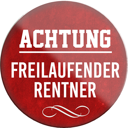 4252024232929	Schilderstore24	 ''Achtung freilaufender Rentner''Schilderstore24 Blechschilder sind perfekt als Geschenk zu Weihnachten, Geburtstage, Feiern, Partys, Grillabende, Namenstag, Feiertag, Mädelsabend, Hochzeit. Jederzeit stilvoll im Wohnzimmer, Partykeller, Garage, Praxis, Büro, Café, Hauseingang Familie Zuhause Eltern Geschwister oma opa familie mama papa geschwister