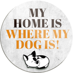 4252024233933	Schilderstore24	 ''My home is where my dog is''Schilderstore24 Blechschilder sind perfekt als Geschenk zu Weihnachten, Geburtstage, Feiern, Partys, Grillabende, Namenstag, Feiertag, Mädelsabend, Hochzeit. Jederzeit stilvoll im Wohnzimmer, Partykeller, Garage, Praxis, Büro, Café, Hauseingang Haustier Tier Freund knuddelig Zuhause Katze Hund Hamster Meerschwein haustiere