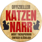 4252024234008	Schilderstore24	 ''Offizieller Katzennarr''Schilderstore24 Blechschilder sind perfekt als Geschenk zu Weihnachten, Geburtstage, Feiern, Partys, Grillabende, Namenstag, Feiertag, Mädelsabend, Hochzeit. Jederzeit stilvoll im Wohnzimmer, Partykeller, Garage, Praxis, Büro, Café, Hauseingang Haustier Tier Freund knuddelig Zuhause Katze Hund Hamster Meerschwein haustiere