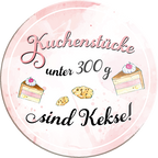 4252024232868	Schilderstore24	 ''Kuchenstücke unter 300g sind Kekse''Schilderstore24 Blechschilder sind perfekt als Geschenk zu Weihnachten, Geburtstage, Feiern, Partys, Grillabende, Namenstag, Feiertag, Mädelsabend, Hochzeit. Jederzeit stilvoll im Wohnzimmer, Partykeller, Garage, Praxis, Büro, Café, Hauseingang Lebensmittel Kaffee Kuchen Tee Grill crepes teigware süßigkeit essen grill wurst