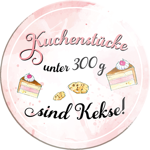 4252024232868	Schilderstore24	 ''Kuchenstücke unter 300g sind Kekse''Schilderstore24 Blechschilder sind perfekt als Geschenk zu Weihnachten, Geburtstage, Feiern, Partys, Grillabende, Namenstag, Feiertag, Mädelsabend, Hochzeit. Jederzeit stilvoll im Wohnzimmer, Partykeller, Garage, Praxis, Büro, Café, Hauseingang Lebensmittel Kaffee Kuchen Tee Grill crepes teigware süßigkeit essen grill wurst