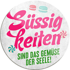 4252024232899	Schilderstore24	 ''Süssigkeiten sind das Gemüse der Seele''Schilderstore24 Blechschilder sind perfekt als Geschenk zu Weihnachten, Geburtstage, Feiern, Partys, Grillabende, Namenstag, Feiertag, Mädelsabend, Hochzeit. Jederzeit stilvoll im Wohnzimmer, Partykeller, Garage, Praxis, Büro, Café, Hauseingang Lebensmittel Kaffee Kuchen Tee Grill crepes teigware süßigkeit essen grill wurst