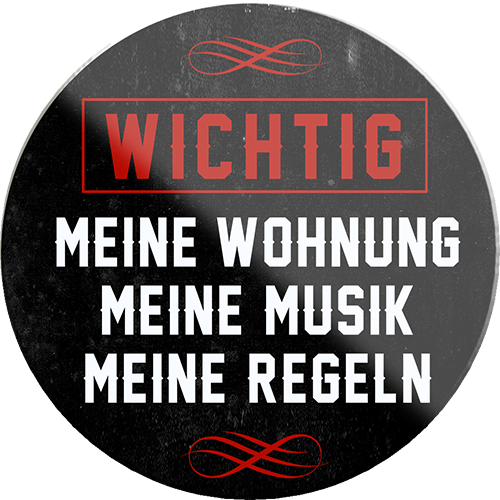 4252024233872	Schilderstore24	 ''Wichtig. Meine Wohnung Musik Regeln''Schilderstore24 Blechschilder sind perfekt als Geschenk zu Weihnachten, Geburtstage, Feiern, Partys, Grillabende, Namenstag, Feiertag, Mädelsabend, Hochzeit. Jederzeit stilvoll im Wohnzimmer, Partykeller, Garage, Praxis, Büro, Café, Hauseingang Küche Haushalt Willkommen Eigenheim heim essen haus kochen herzlich Zuhause putzen