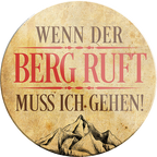 4252024232585	Schilderstore24	 ''Wenn der Berg ruft''Schilderstore24 Blechschilder sind perfekt als Geschenk zu Weihnachten, Geburtstage, Feiern, Partys, Grillabende, Namenstag, Feiertag, Mädelsabend, Hochzeit. Jederzeit stilvoll im Wohnzimmer, Partykeller, Garage, Praxis, Büro, Café, Hauseingang Camping Natur Wald Freiheit wandern campen outdoor natur roadtripp