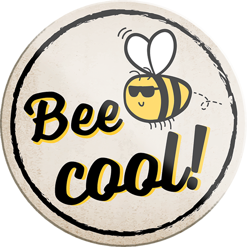 4252024234534	Schilderstore24	 ''Bee Cool!''Schilderstore24 Blechschilder sind perfekt als Geschenk zu Weihnachten, Geburtstage, Feiern, Partys, Grillabende, Namenstag, Feiertag, Mädelsabend, Hochzeit. Jederzeit stilvoll im Wohnzimmer, Partykeller, Garage, Praxis, Büro, Café, Hauseingang Haustier Tier Freund knuddelig Zuhause Katze Hund Hamster Meerschwein haustiere