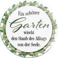 4252024233766	Schilderstore24	 ''Ein schöner Garten wischt den Staub''Schilderstore24 Blechschilder sind perfekt als Geschenk zu Weihnachten, Geburtstage, Feiern, Partys, Grillabende, Namenstag, Feiertag, Mädelsabend, Hochzeit. Jederzeit stilvoll im Wohnzimmer, Partykeller, Garage, Praxis, Büro, Café, Hauseingang Garten Haushalt Heim Zuhause Gartenarbeit Hausarbeit Zuhause Blumen