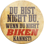 Schilderstore24 Blechschilder sind perfekt als Geschenk zu Weihnachten, Geburtstage, Feiern, Partys, Grillabende, Namenstag, Feiertag, Mädelsabend, Hochzeit. Jederzeit stilvoll im Wohnzimmer, Partykeller, Garage, Praxis, Büro, Café, Hauseingang Fahrrad Rad Bike Tour Radeln Downhill Radtour zweirad reifen ausflug freizeit4252024232905	Schilderstore24	 ''Du bist nicht du Biken''