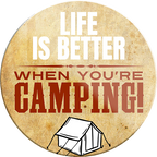 4252024232646	Schilderstore24	 ''Life is better camping''Schilderstore24 Blechschilder sind perfekt als Geschenk zu Weihnachten, Geburtstage, Feiern, Partys, Grillabende, Namenstag, Feiertag, Mädelsabend, Hochzeit. Jederzeit stilvoll im Wohnzimmer, Partykeller, Garage, Praxis, Büro, Café, Hauseingang Camping Natur Wald Freiheit wandern campen outdoor natur roadtripp