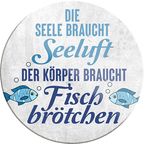 4252024234169	Schilderstore24	 ''Die Seele brauch Seeluft''Schilderstore24 Blechschilder sind perfekt als Geschenk zu Weihnachten, Geburtstage, Feiern, Partys, Grillabende, Namenstag, Feiertag, Mädelsabend, Hochzeit. Jederzeit stilvoll im Wohnzimmer, Partykeller, Garage, Praxis, Büro, Café, Hauseingang Meer Urlaub Sommer Sandstrand meer wasser strand sand urlaub ferien