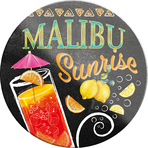 4252024232318	Schilderstore24	 ''Malibu Sunrise''Schilderstore24 Blechschilder sind perfekt als Geschenk zu Weihnachten, Geburtstage, Feiern, Partys, Grillabende, Namenstag, Feiertag, Mädelsabend, Hochzeit. Jederzeit stilvoll im Wohnzimmer, Partykeller, Garage, Praxis, Büro, Café, Hauseingang Alkohol Cocktail Likör Sekt Getränk Alkohol promille schnaps saufen cocktails