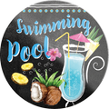 4252024232363	Schilderstore24	 ''Swimming Pool''Schilderstore24 Blechschilder sind perfekt als Geschenk zu Weihnachten, Geburtstage, Feiern, Partys, Grillabende, Namenstag, Feiertag, Mädelsabend, Hochzeit. Jederzeit stilvoll im Wohnzimmer, Partykeller, Garage, Praxis, Büro, Café, Hauseingang Alkohol Cocktail Likör Sekt Getränk Alkohol promille schnaps saufen cocktails