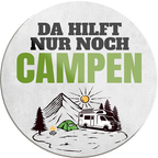 4252024232608	Schilderstore24	 ''Da hilft nur noch Campen''Schilderstore24 Blechschilder sind perfekt als Geschenk zu Weihnachten, Geburtstage, Feiern, Partys, Grillabende, Namenstag, Feiertag, Mädelsabend, Hochzeit. Jederzeit stilvoll im Wohnzimmer, Partykeller, Garage, Praxis, Büro, Café, Hauseingang Camping Natur Wald Freiheit wandern campen outdoor natur roadtripp