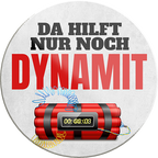4252024231311 Geschenk Weihnachten, Geburtstage, Feiern, Partys, Grillabende, Namenstag, Feiertag, Mädelsabend, Hochzeit Wohnzimmer, Partykeller, Garage, Praxis, Büro, Café, Hauseingang Sarkasmus Ironie Funny Schwarzer Humor faul dumm fun rente lästern teufel	Schilderstore24	 ''Da hilft nur noch Dynamit''