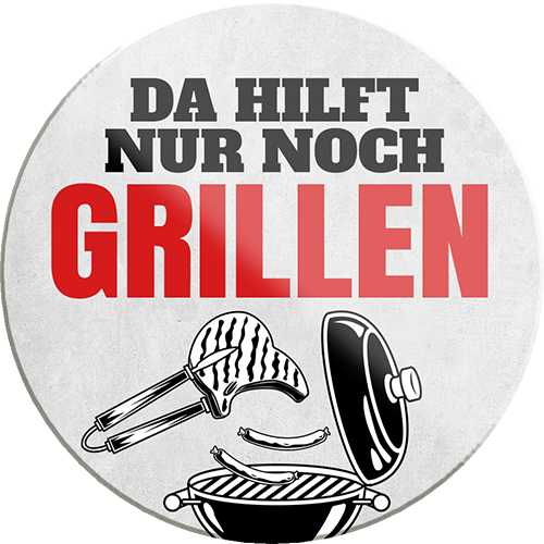 4252024232769	Schilderstore24	 ''Da hilft nur noch Grillen''Schilderstore24 Blechschilder sind perfekt als Geschenk zu Weihnachten, Geburtstage, Feiern, Partys, Grillabende, Namenstag, Feiertag, Mädelsabend, Hochzeit. Jederzeit stilvoll im Wohnzimmer, Partykeller, Garage, Praxis, Büro, Café, Hauseingang Lebensmittel Kaffee Kuchen Tee Grill crepes teigware süßigkeit essen grill wurst