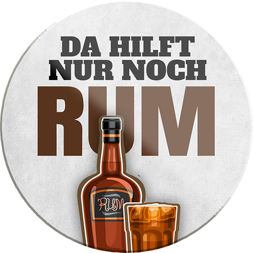 4252024231731	Schilderstore24	 ''Da hilft nur noch Rum''Schilderstore24 Blechschilder sind perfekt als Geschenk zu Weihnachten, Geburtstage, Feiern, Partys, Grillabende, Namenstag, Feiertag, Mädelsabend, Hochzeit. Jederzeit stilvoll im Wohnzimmer, Partykeller, Garage, Praxis, Büro, Café, Hauseingang Alkohol Cocktail Bier Sekt Getränk Bier Alkohol schnaps promille tequila   