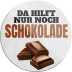 4252024232813	Schilderstore24	 ''Da hilft nur noch Schokolade''Schilderstore24 Blechschilder sind perfekt als Geschenk zu Weihnachten, Geburtstage, Feiern, Partys, Grillabende, Namenstag, Feiertag, Mädelsabend, Hochzeit. Jederzeit stilvoll im Wohnzimmer, Partykeller, Garage, Praxis, Büro, Café, Hauseingang Lebensmittel Kaffee Kuchen Tee Grill crepes teigware süßigkeit essen grill wurst