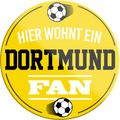 4252024233261	Schilderstore24	 ''Dortmund Fan''Schilderstore24 Blechschilder sind perfekt als Geschenk zu Weihnachten, Geburtstage, Feiern, Partys, Grillabende, Namenstag, Feiertag, Mädelsabend, Hochzeit. Jederzeit stilvoll im Wohnzimmer, Partykeller, Garage, Praxis, Büro, Café, Hauseingang Fußball Mannschaft Verein Bolzen Ball sport liga kicken stadion freizeit