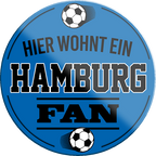 4252024233360	Schilderstore24	 ''Hamburg Fan (blau)''Schilderstore24 Blechschilder sind perfekt als Geschenk zu Weihnachten, Geburtstage, Feiern, Partys, Grillabende, Namenstag, Feiertag, Mädelsabend, Hochzeit. Jederzeit stilvoll im Wohnzimmer, Partykeller, Garage, Praxis, Büro, Café, Hauseingang Fußball Mannschaft Verein Bolzen Ball sport liga kicken stadion freizeit