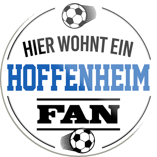 4252024233407	Schilderstore24	 ''Hoffenheim Fan'' Schilderstore24 Blechschilder sind perfekt als Geschenk zu Weihnachten, Geburtstage, Feiern, Partys, Grillabende, Namenstag, Feiertag, Mädelsabend, Hochzeit. Jederzeit stilvoll im Wohnzimmer, Partykeller, Garage, Praxis, Büro, Café, Hauseingang Fußball Mannschaft Verein Bolzen Ball sport liga kicken stadion freizeit